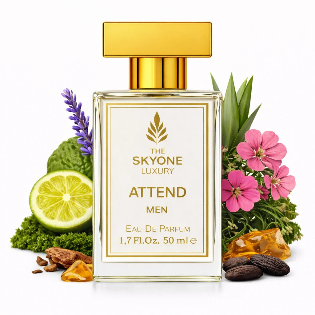Attend Luxury Men’s Perfume (EDP) 50ml | Long Lasting 12-Hour Fresh Woody Fragrance